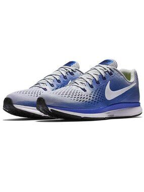 NEW in Box Nike Air Zoom Pegasus 34 Wolf Grey Blue Mens 10 US Wide 44 EUR 9 UK
